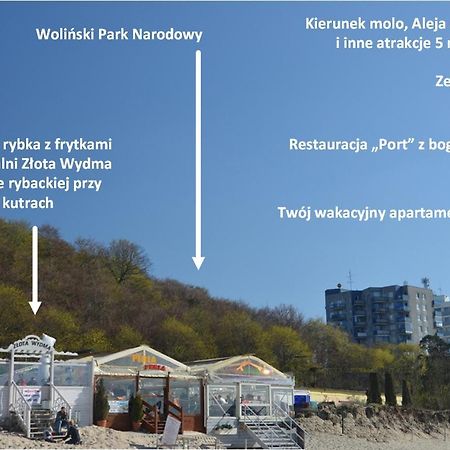 ミエンジズドロイェMaly Przytulny Apartament Z Widokiem Na Morze - Po Remoncieアパートメント エクステリア 写真